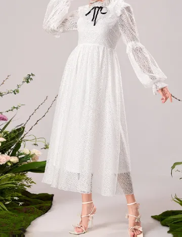 Rochie medie SHEIN, alb