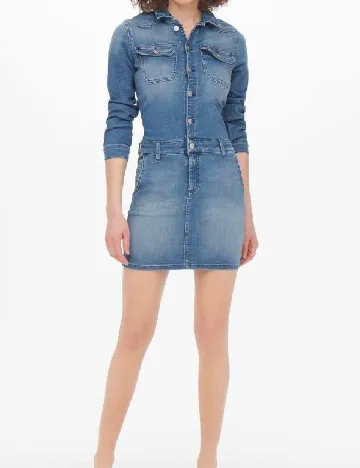 Rochie scurta Only, albastru