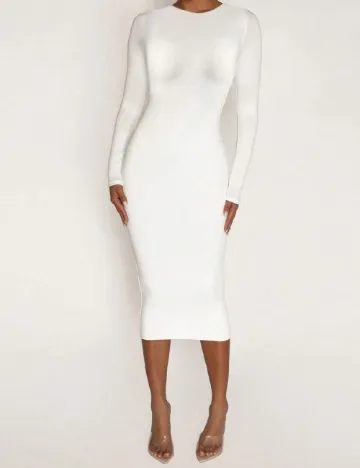 Rochie lunga SHEIN, alb Alb