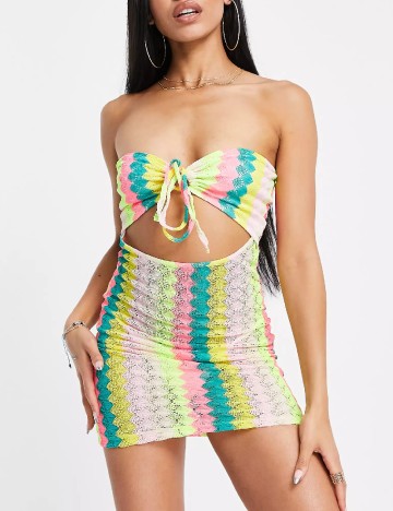 Rochie scurta ASOS, mix culori