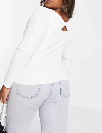 Bluza ASOS Curve, alb