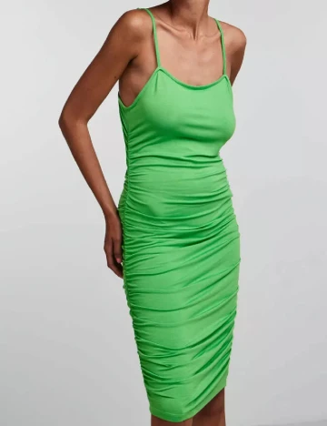 Rochie medie Pieces, verde
