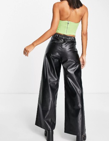 Pantaloni Reclaimed Vintage, negru