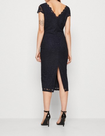 Rochie medie Vila, bleumarin