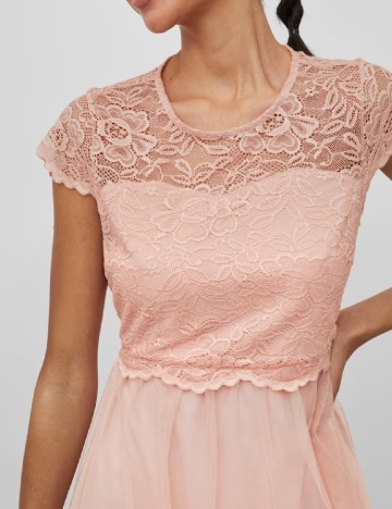 Rochie scurta Vila, roz