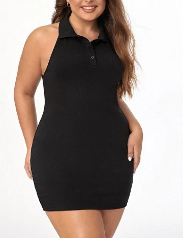 Rochie scurta SHEIN CURVE, negru