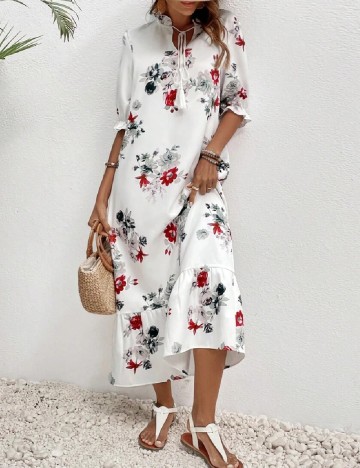 Rochie lunga Emery Rose, alb