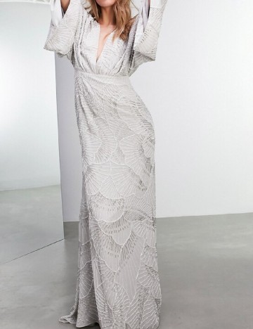 Rochie lunga ASOS, gri