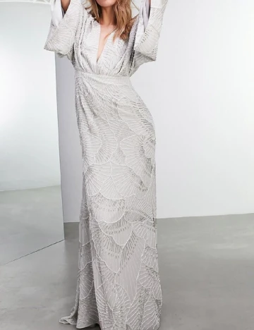 Rochie lunga ASOS, gri Gri