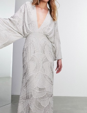 Rochie lunga ASOS, gri