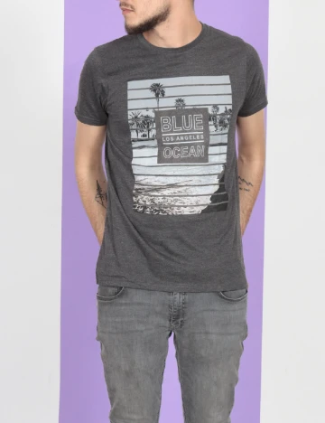 Tricou Milano Bulls, gri