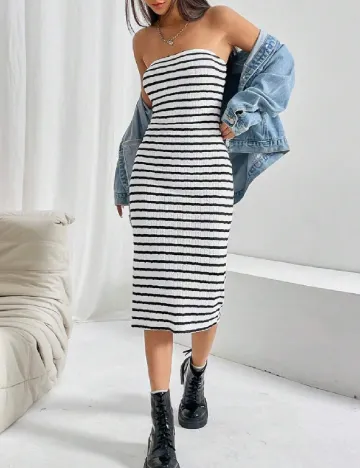Rochie medie SHEIN, alb