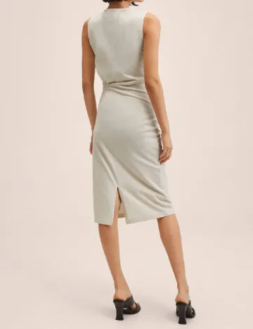 Rochie medie Mango, crem