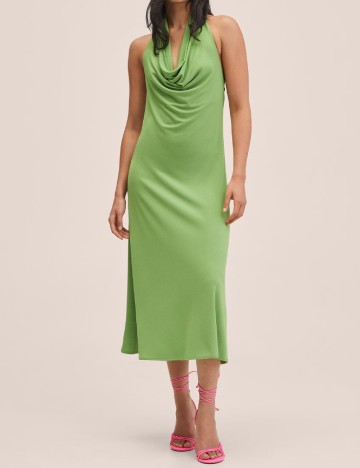 Rochie medie Mango, verde