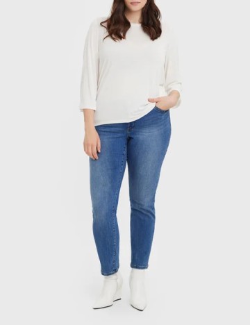Bluza Vero Moda Curve, alb