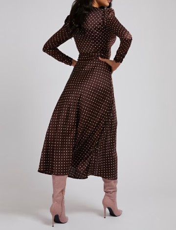 Rochie medie Guess, maro