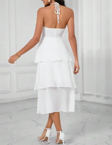 Rochie medie SHEIN, alb Alb
