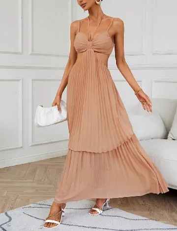 Rochie lunga SHEIN, roz pudra