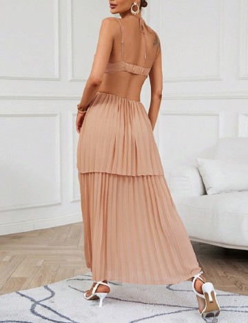 Rochie lunga SHEIN, roz pudra