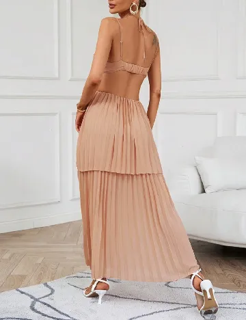 Rochie lunga SHEIN, roz pudra