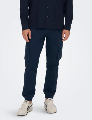 Pantaloni Only, bleumarin