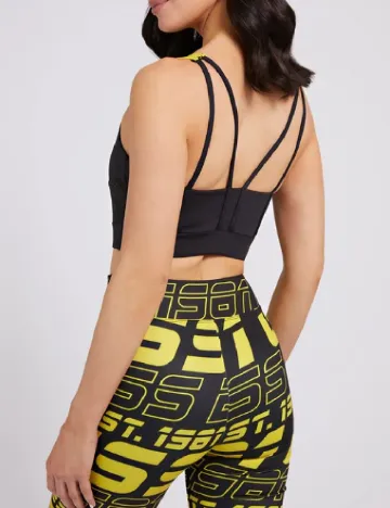 Bustiera sport Guess, negru