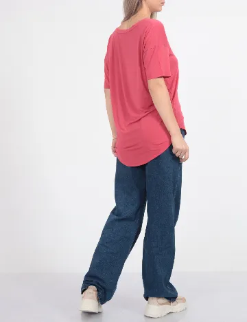 Tricou American Eagle, roz Roz