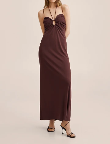 Rochie lunga Mango, maro