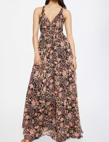 Rochie lunga Mango, floral print
