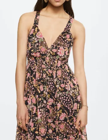 Rochie lunga Mango, floral print