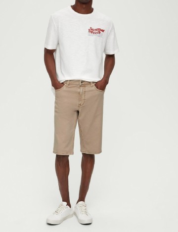 Pantaloni scurti s.Oliver, crem