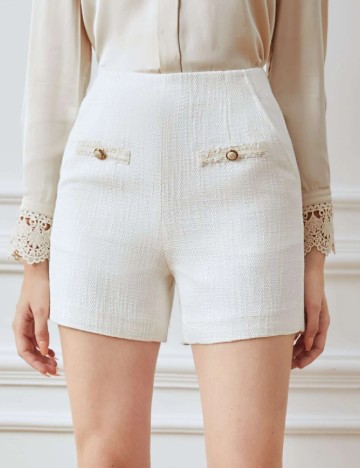 Pantaloni scurti MOTF, ecru
