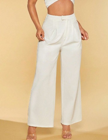 Pantaloni SHEIN, alb