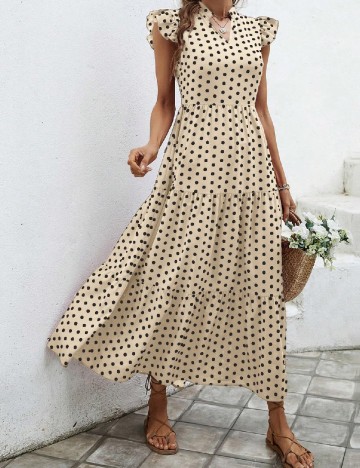 Rochie lunga SHEIN, crem