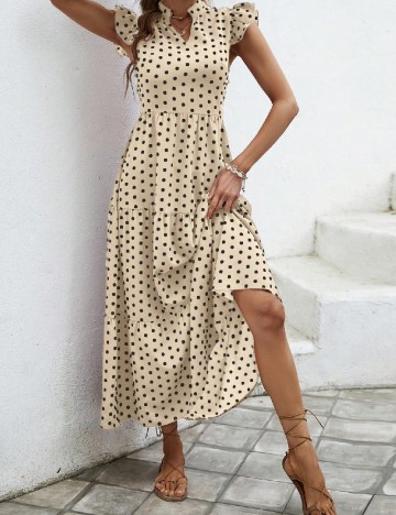 Rochie lunga SHEIN, crem