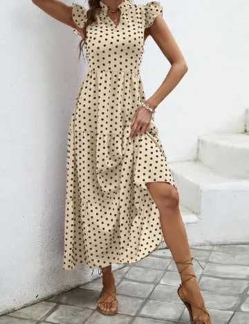 Rochie lunga SHEIN, crem