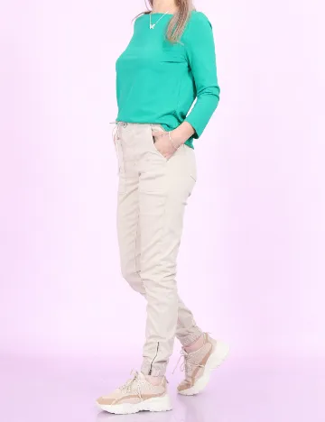 Pantaloni American Eagle, crem