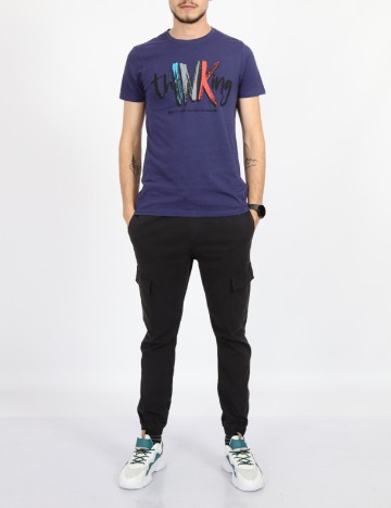 Tricou Milano Bulls, bleumarin