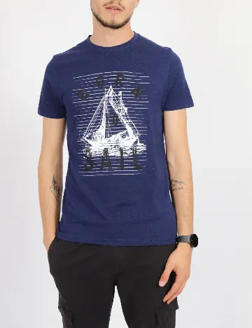 Tricou Milano Bulls, bleumarin