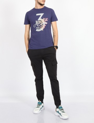 Tricou Milano Bulls, bleumarin