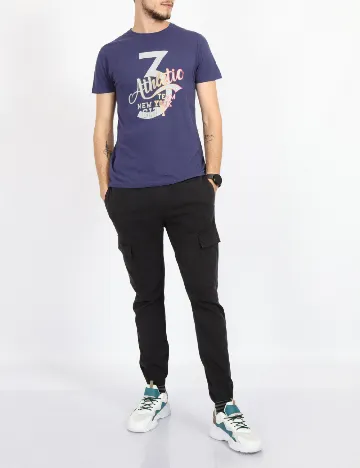 Tricou Milano Bulls, bleumarin