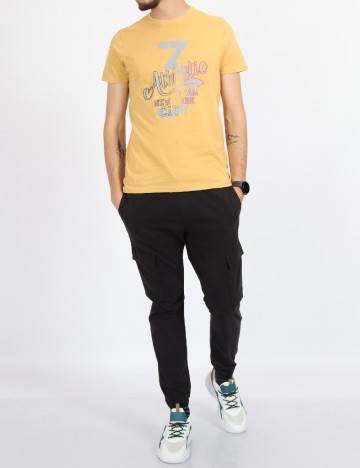 Tricou Milano Bulls, mustar