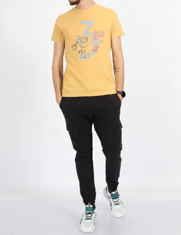Tricou Milano Bulls, mustar