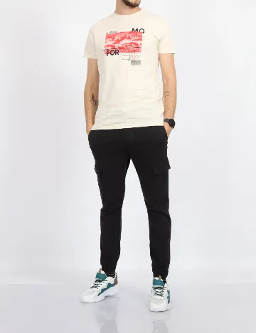 Tricou Milano Bulls, crem
