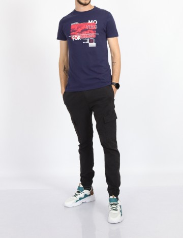 Tricou Milano Bulls, bleumarin