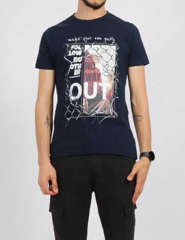 Tricou Milano Bulls, bleumarin