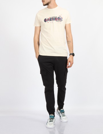 Tricou Milano Bulls, crem