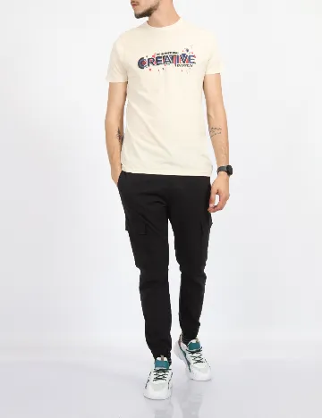Tricou Milano Bulls, crem