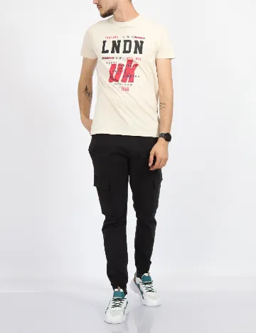 Tricou Milano Bulls, crem