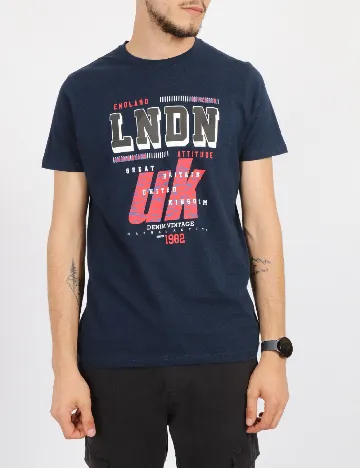Tricou Milano Bulls, bleumarin